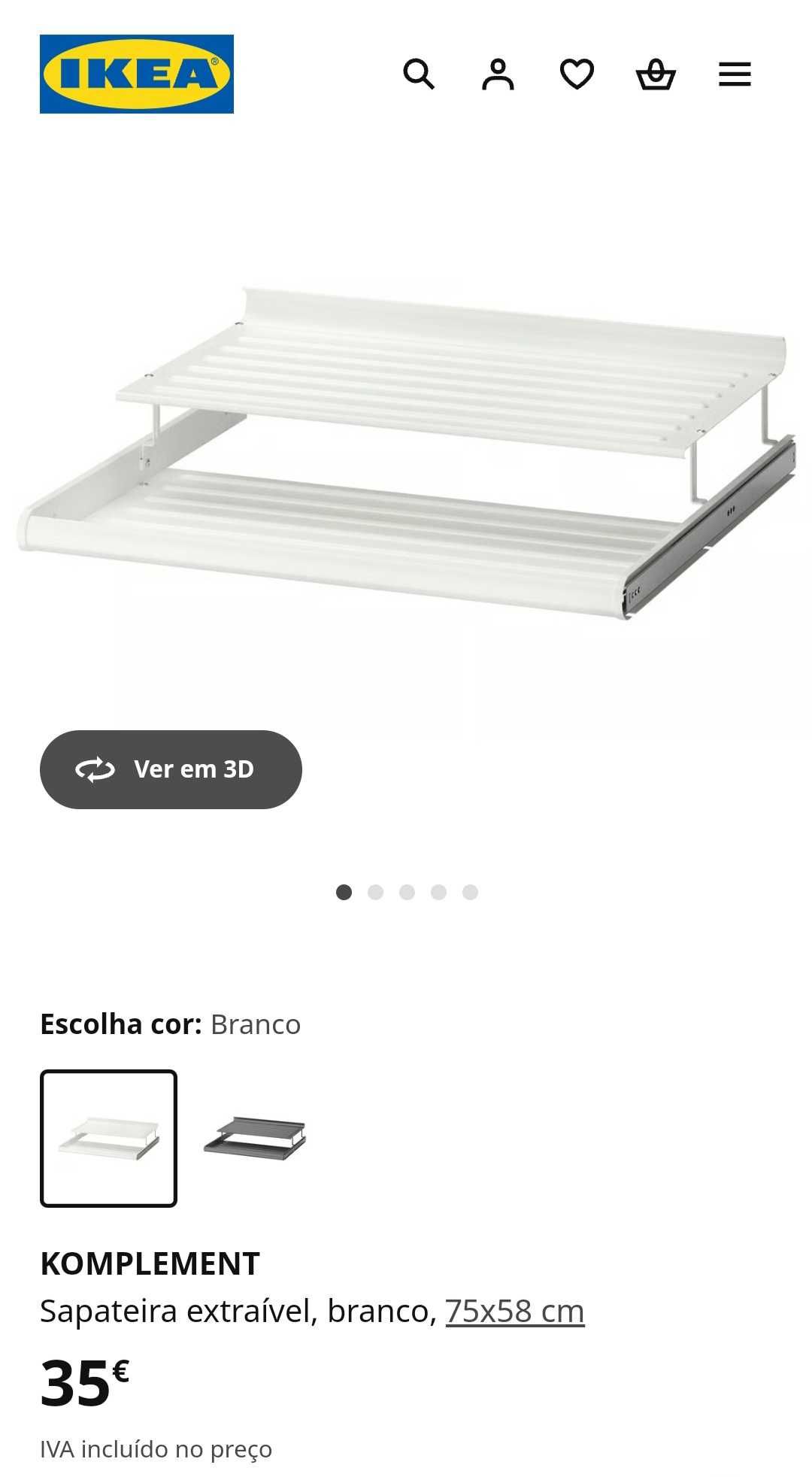 Sapateira IKEA Komplement