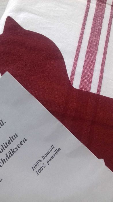 Zasłony z piękną grafiką konik Dalarna  gruba bawełna