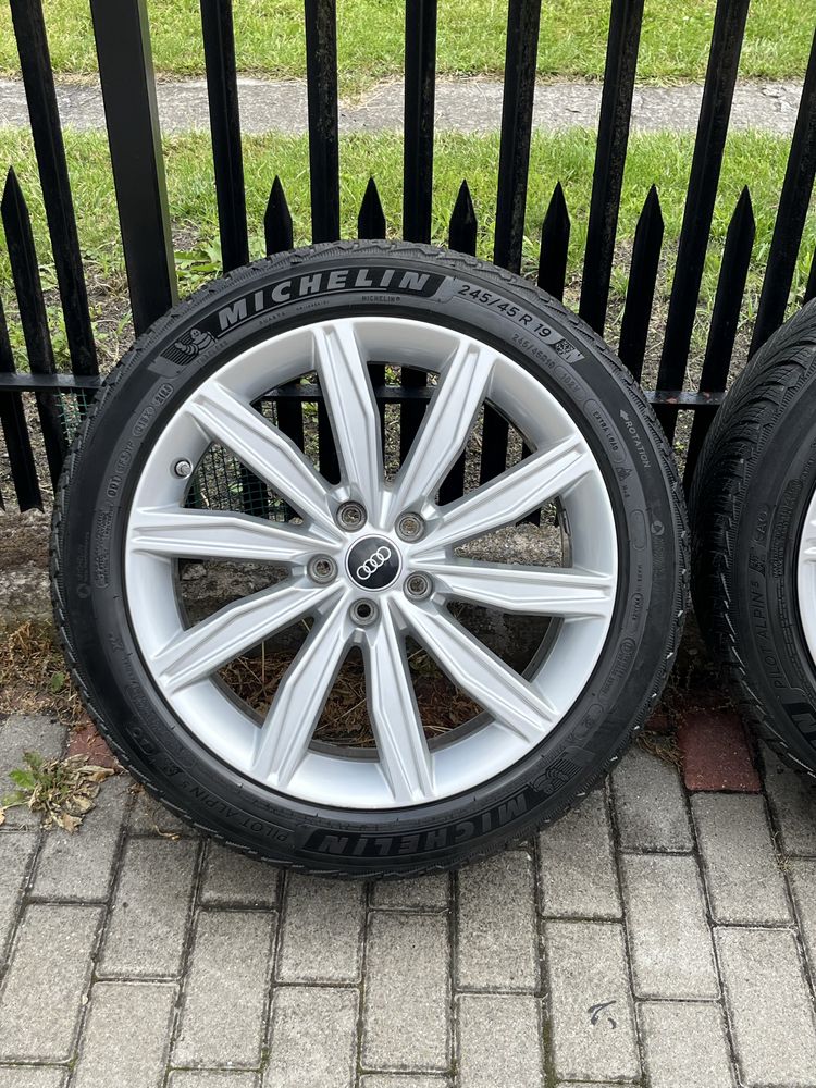 Oryginalne Koła R19 5x112 Audi A6 C8 C7 Q5 A4 Opony 245/45/19