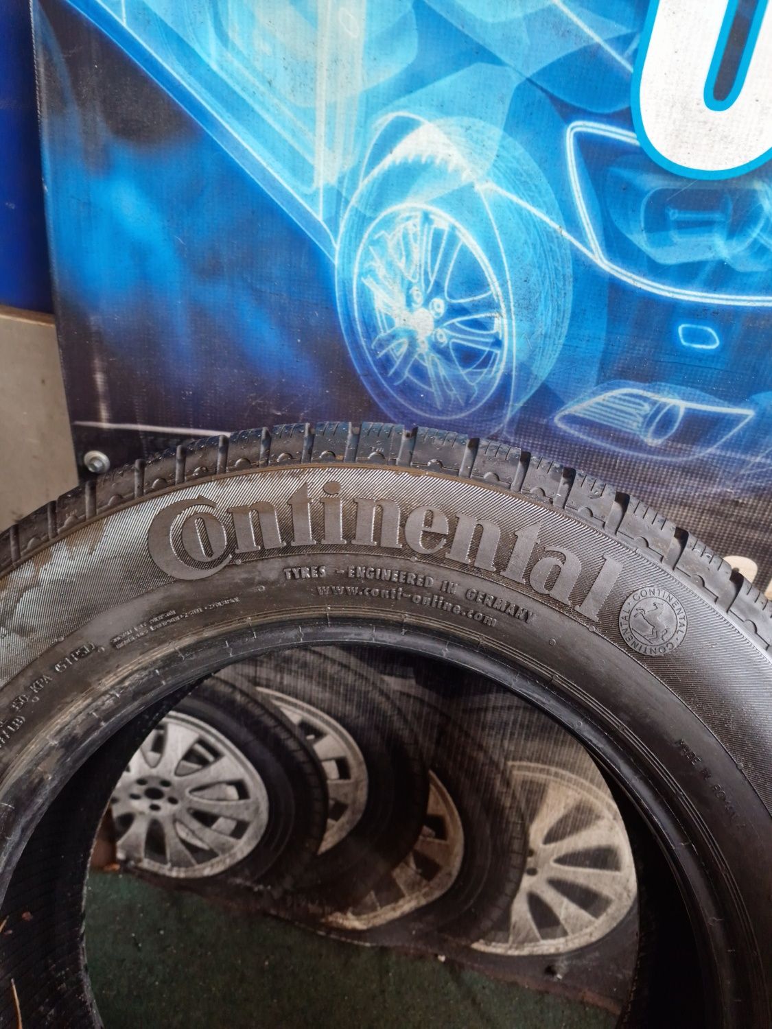 Opony zimowe 195/70/16 Continental Komplet jak Nowe 9mm!!