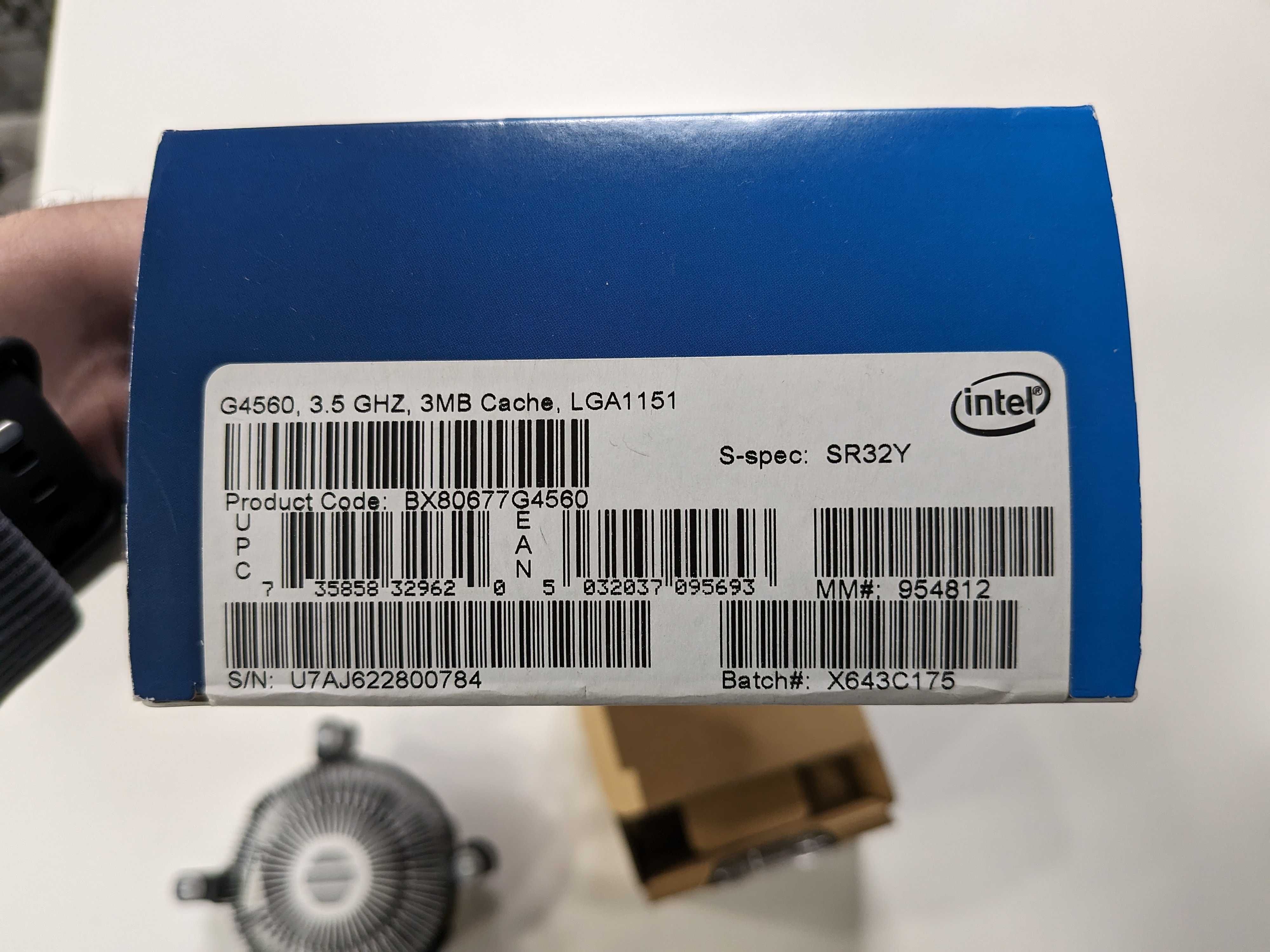 Боксовий кулер від Intel Pentium G4560 LGA 1151 (тільки кулер)