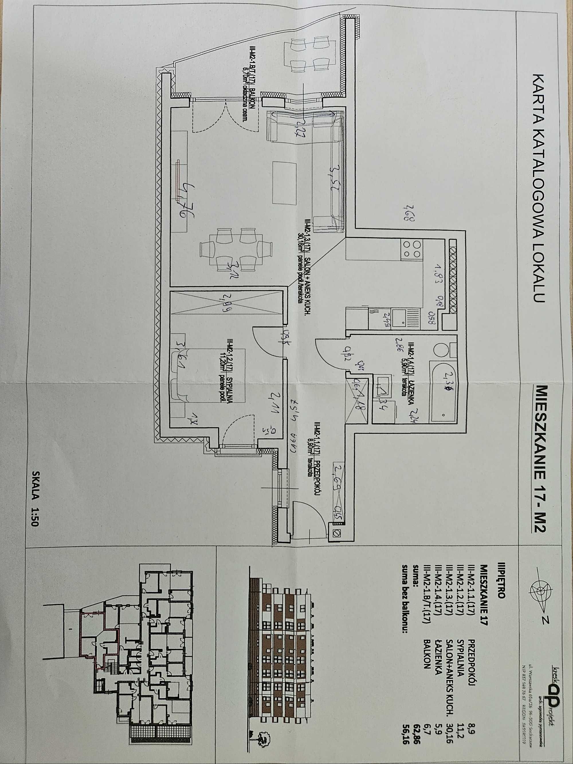 NOWE Mieszkanie z windą "od ręki" 56 m2, centrum