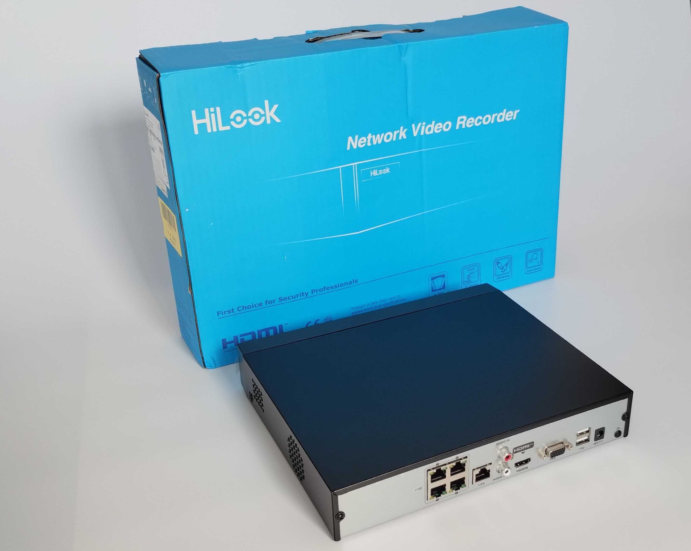 Rejestrator IP PoE NVR-4CH-5MP/4P HiLook 4 kamery 8Mpx