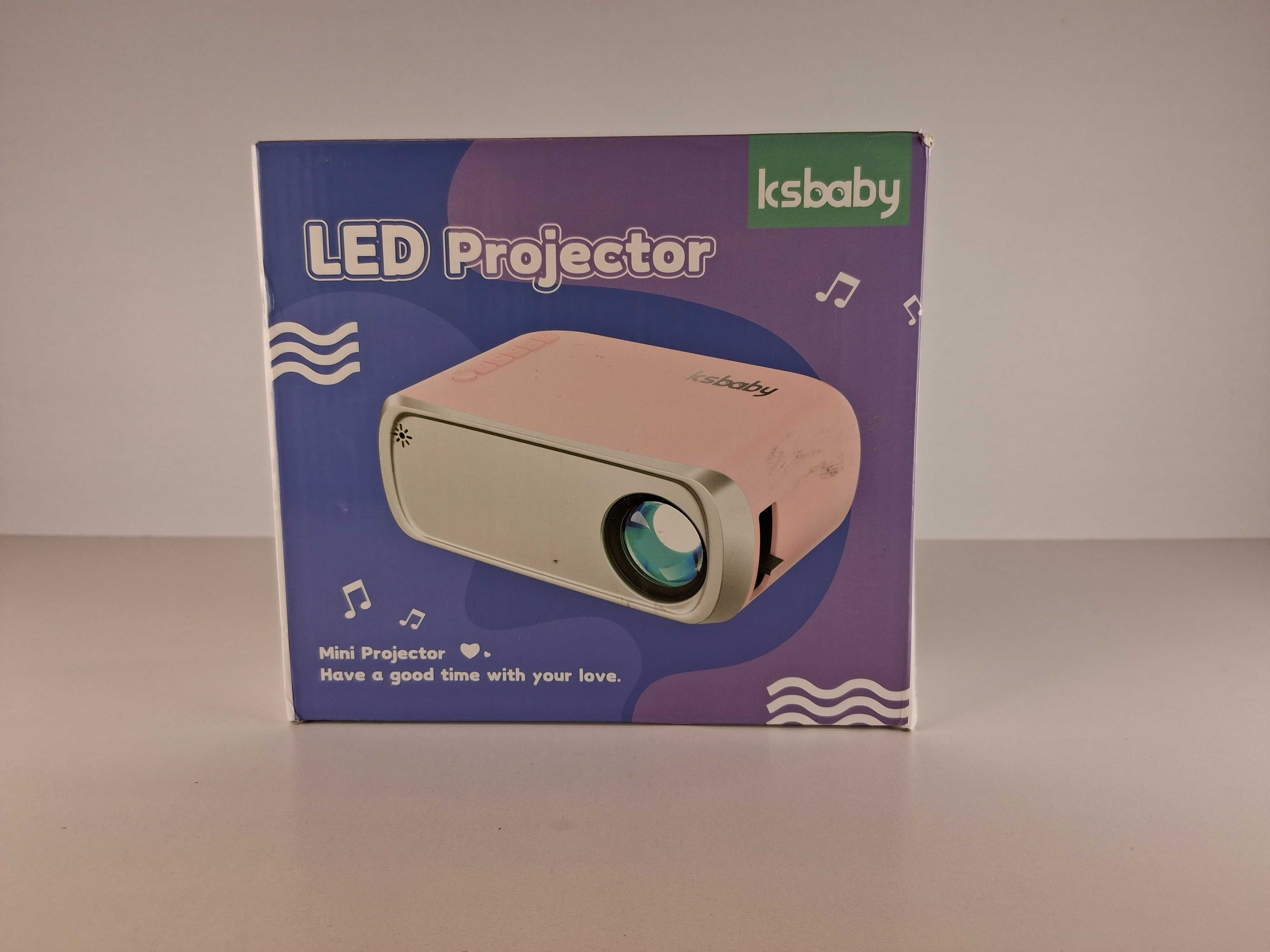 E211 Projektor LED Ksbaby VF270 z Pilotem i Zasilaczem