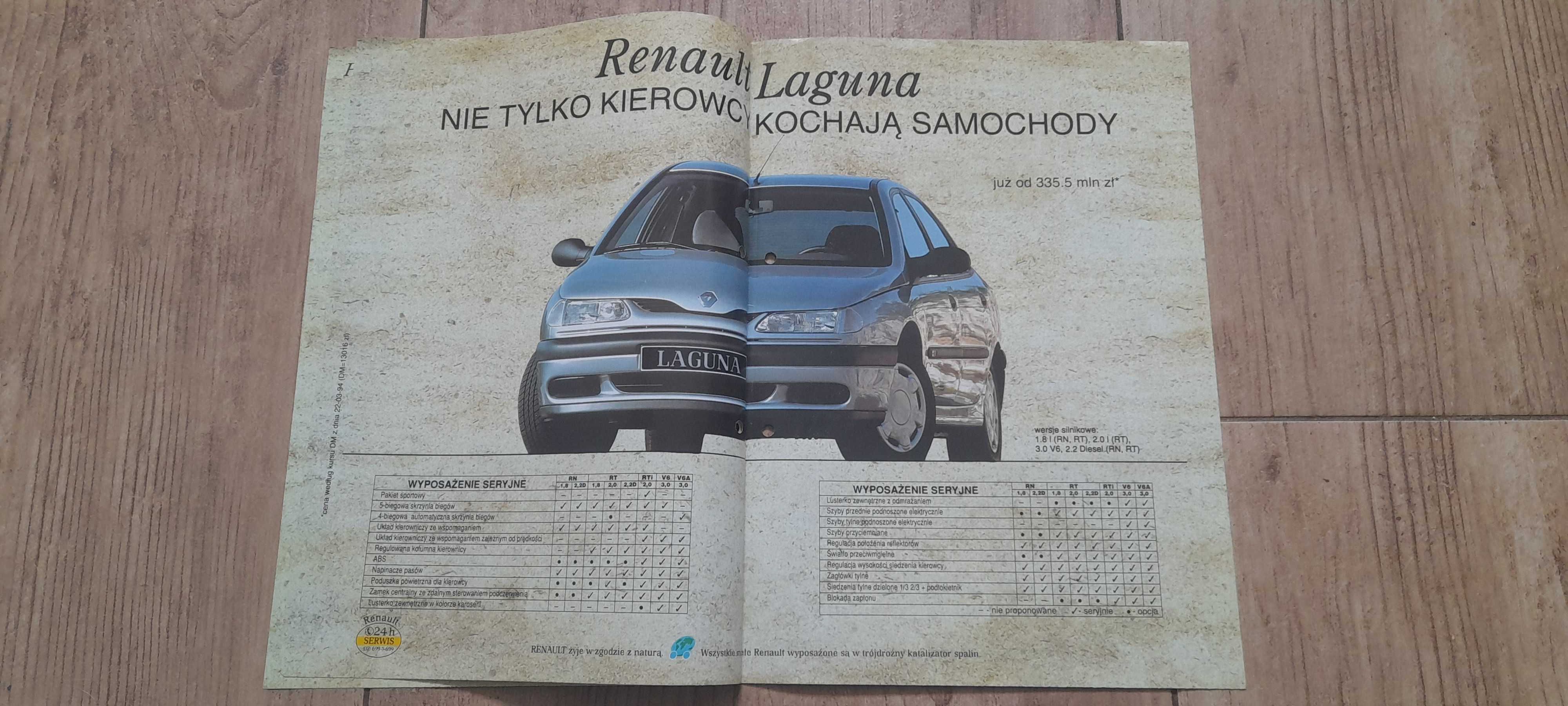 Renault dni otwartych drzwi 1994 prospekt polskojęzyczny, unikat