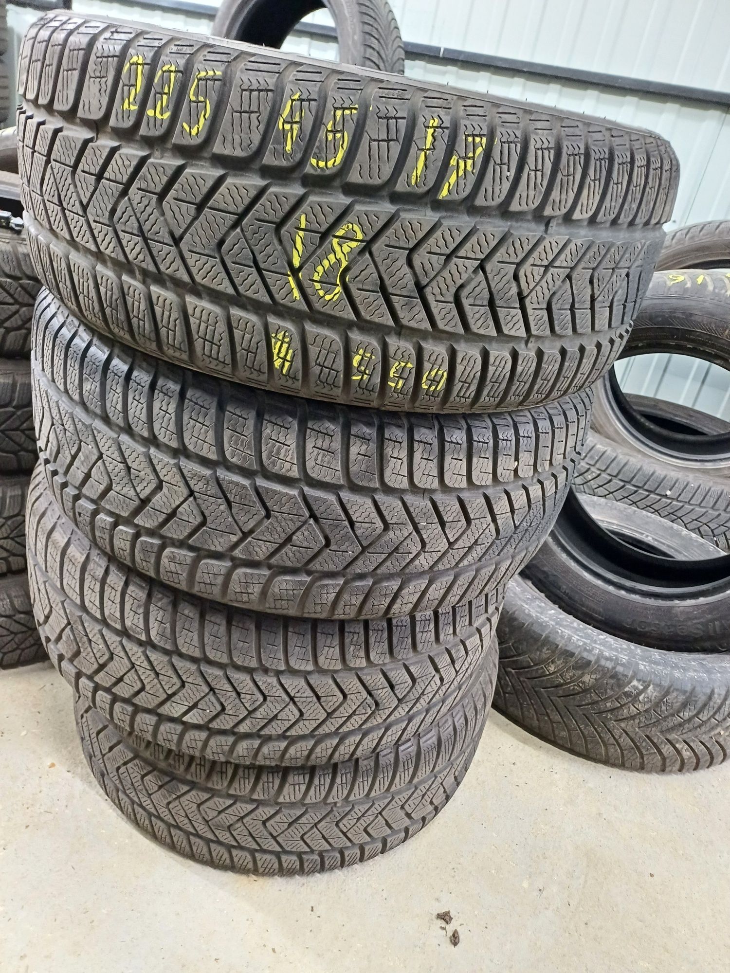 4x opony zimowe 225/45r17 PIRELLI 6mm