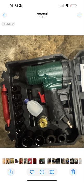 Klucz udarowy pneumatyczny parkside