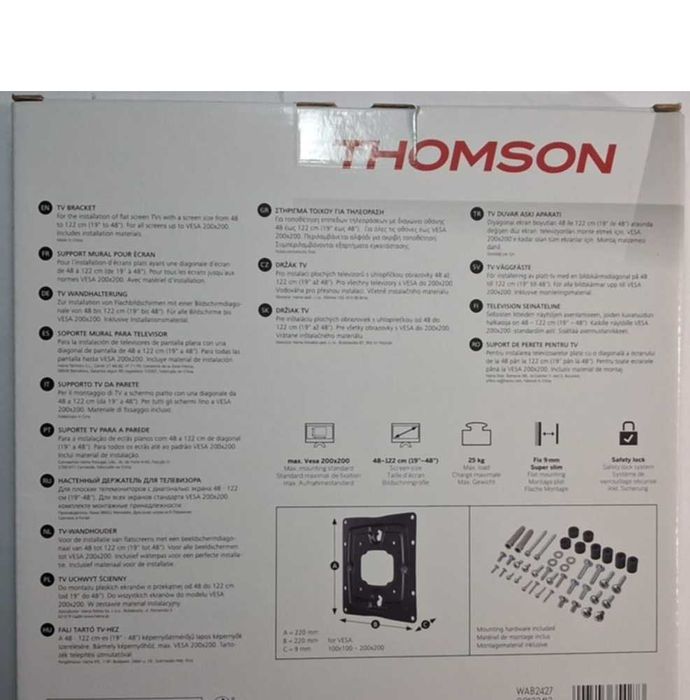 THOMSON Uchwyt Ścienny Do TELEWIZORA 19-48" zestaw 3 szt