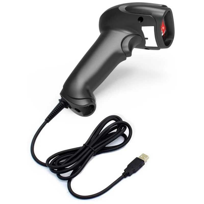 Leitor de Código de Barras com Suporte – USB, Plug & Play