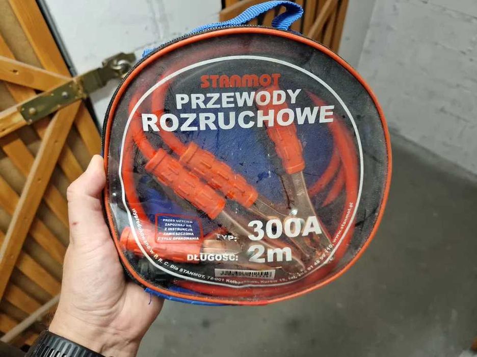 Kable przewody rozruchowe 300A 2 metry