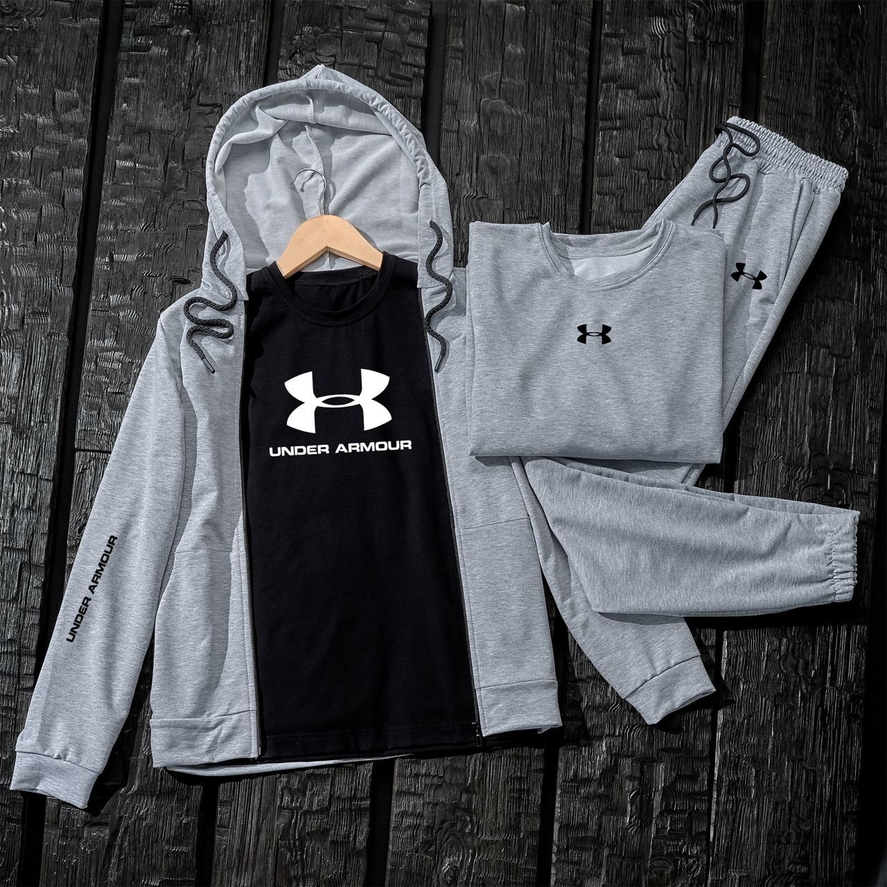 Спортивный костюм XS-XXL Кофта штаны Under Armour серый черный зеленый