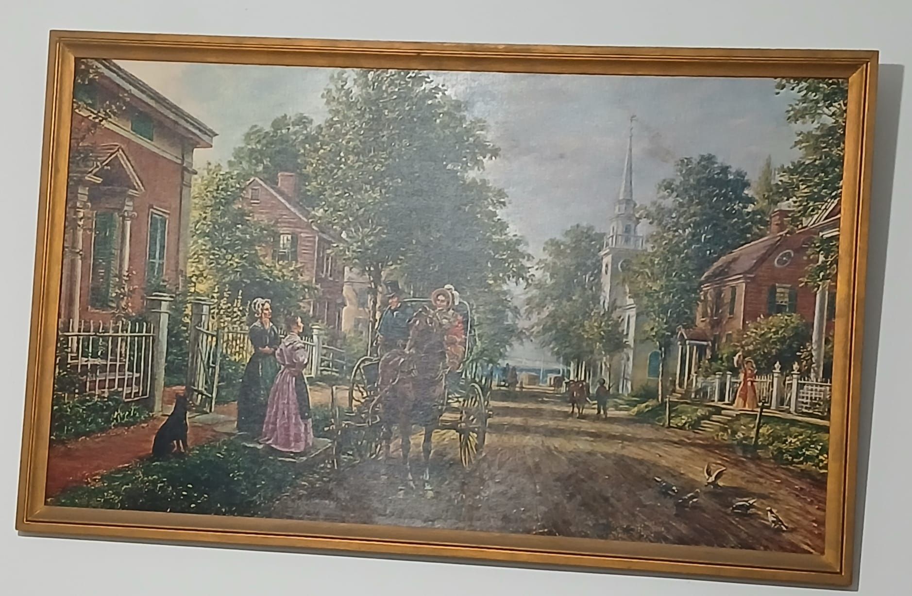 Moldura de arte vintage Edward Lamson Henry.