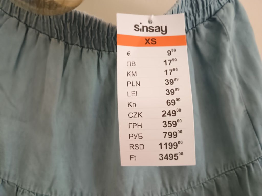 Spódniczka z delikatnego jeansu, XS