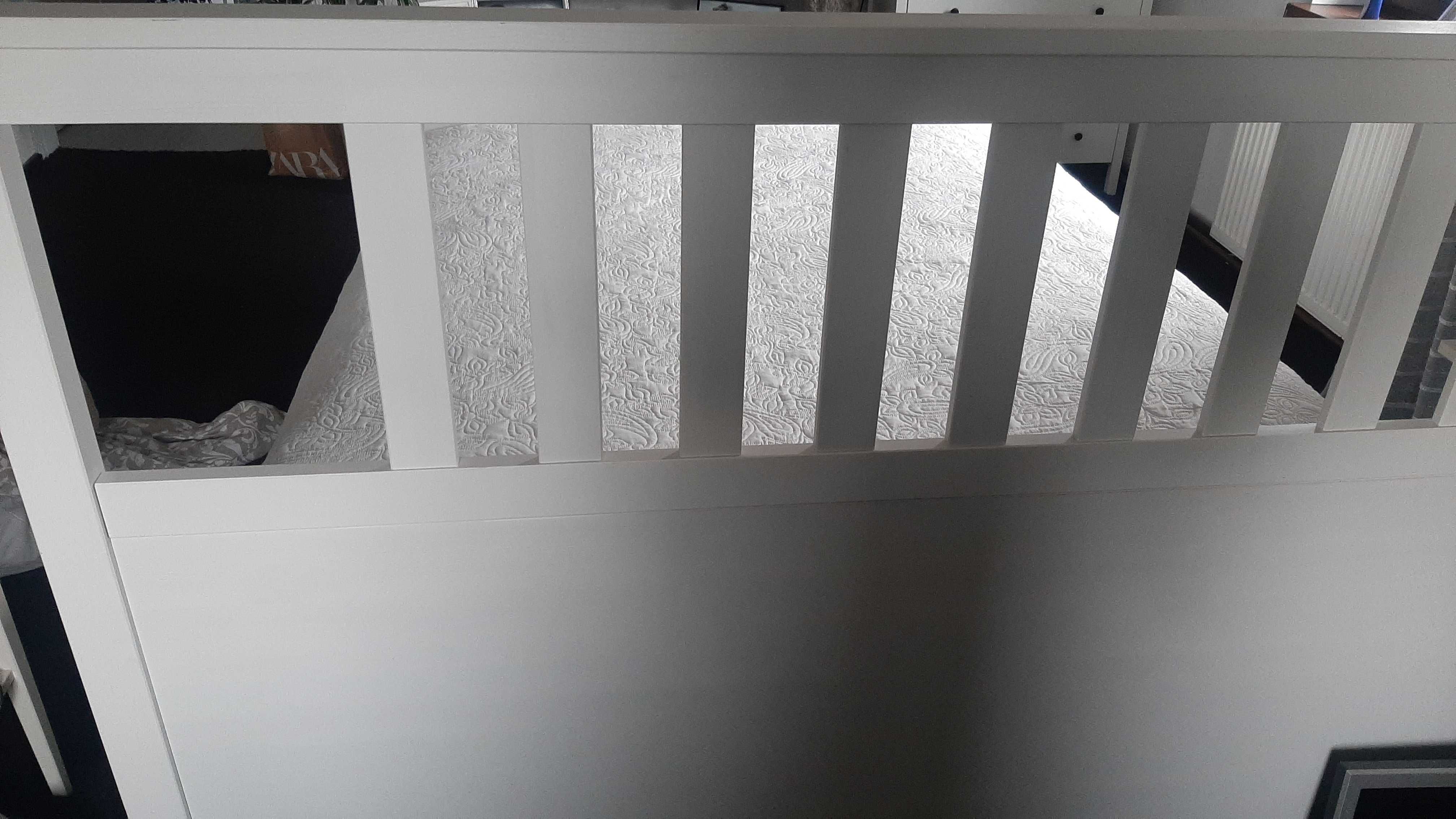 Rama łóżka Ikea hemnes biała drewno 160x200