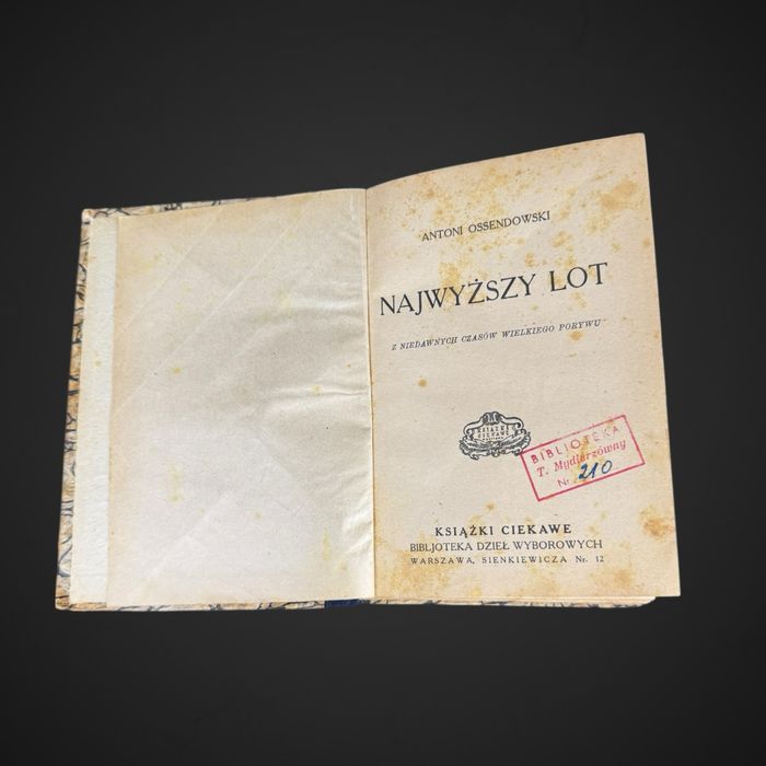 Najwyższy lot Antoni Ossendowski J5/073004