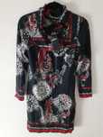 Vestido preto estampado Natura, tamanho S/M, novo com etiqueta