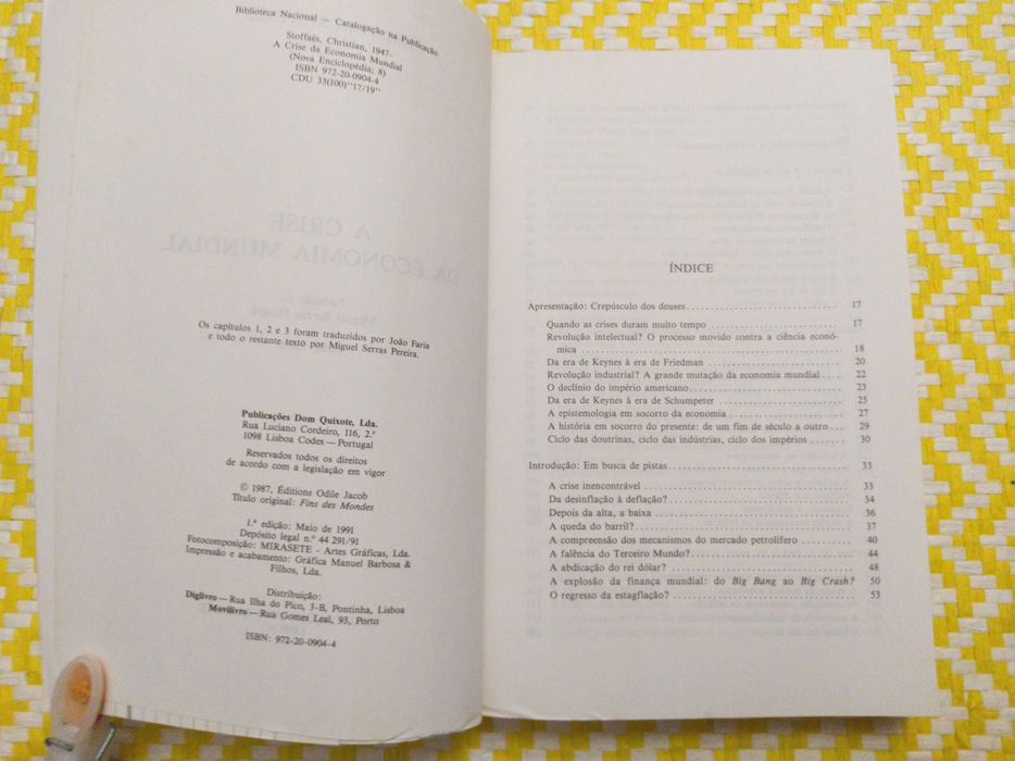 A CRISE da Economia  Mundial– 
Christian Stoffaës