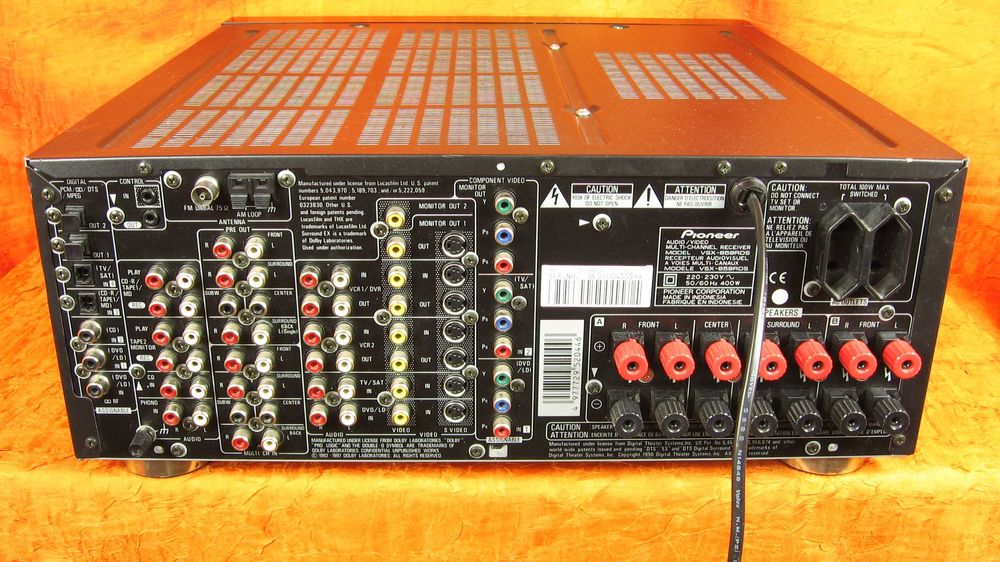 POTĘŻNY Pioneer VSX-859RDS AMPLITUNER wzmacniacz Wejścia optyczne 18kg