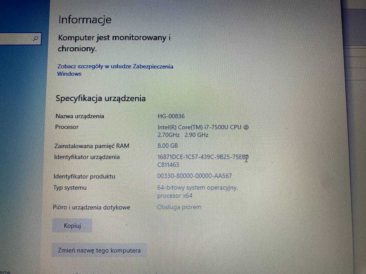 Laptop DELL VOSTRO P62F001 + zasilacz