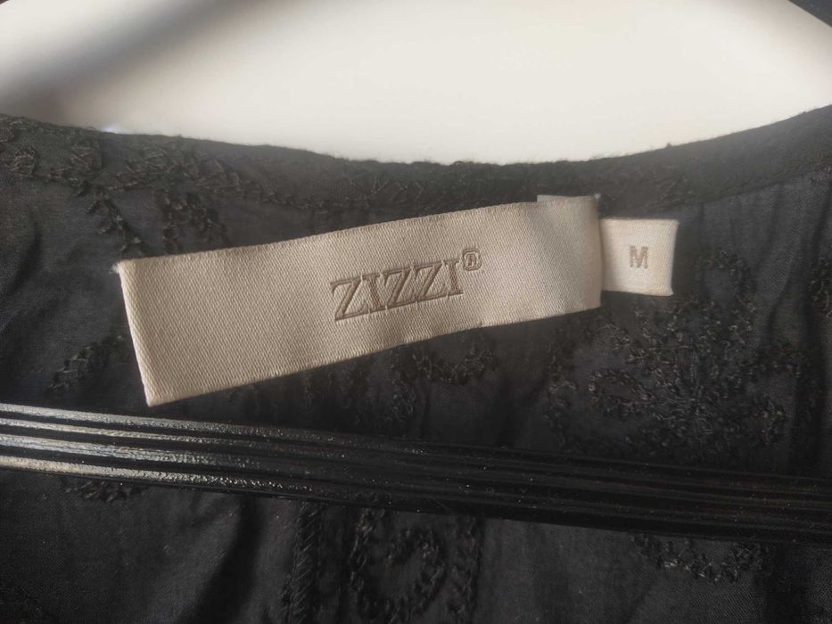 Czarna wzorzysta kamizelka oversized