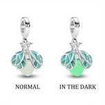 Świecąca w Ciemności Zawieszka Biedronka Świetlik - Charms xshop