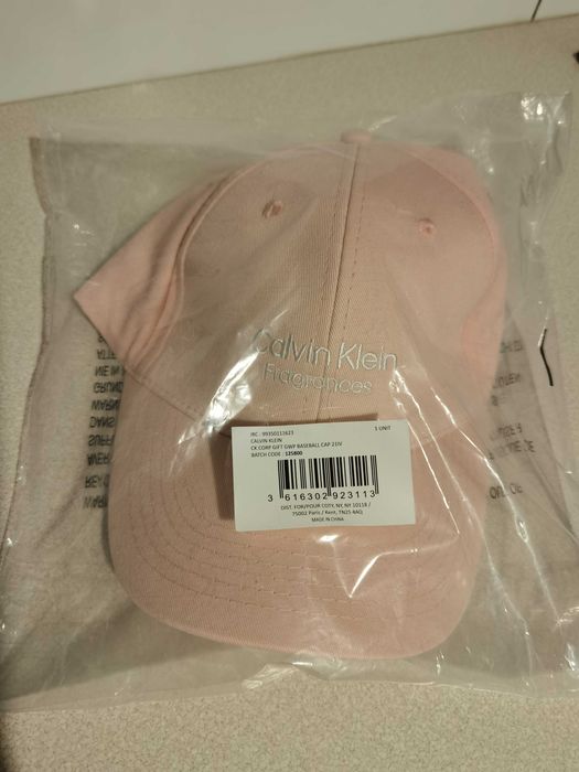 CK Calvin Klein 100% oryginalna czapka z daszkiem różowa