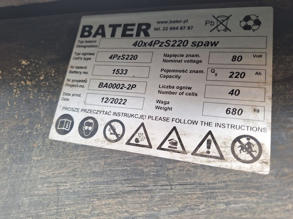 Wózek akumulatorowy WNA 1320 platformowy