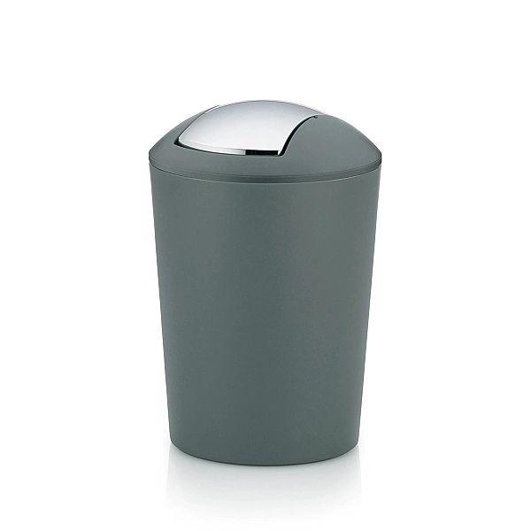 Kosz Kela Marta na śmieci łazienkowy, 5,0 l, szary