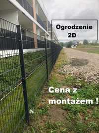 Ogrodzenie 2D panelowe + montaż