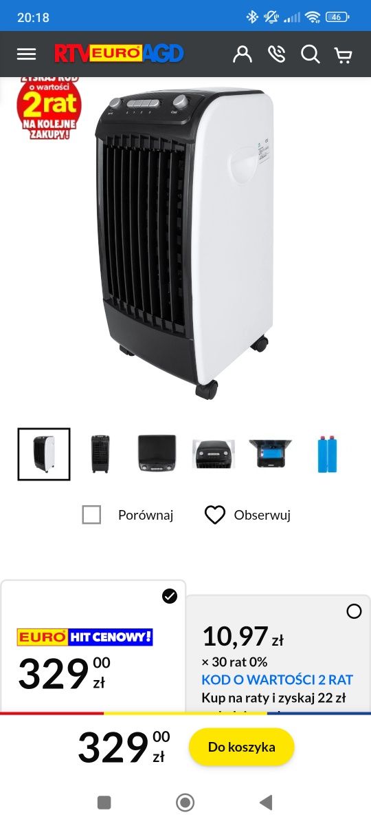 Klimatyzator Vesta jak nowy, gwarancja!