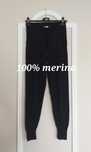 Legginsy dresy damskie wełniane merino wool czarne xs kieszenie