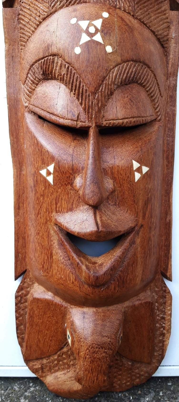 Maska egzotyczna rarytas rzeźba z drewna
