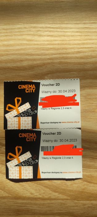 Voucher bilet do kina CinemaCity 2D