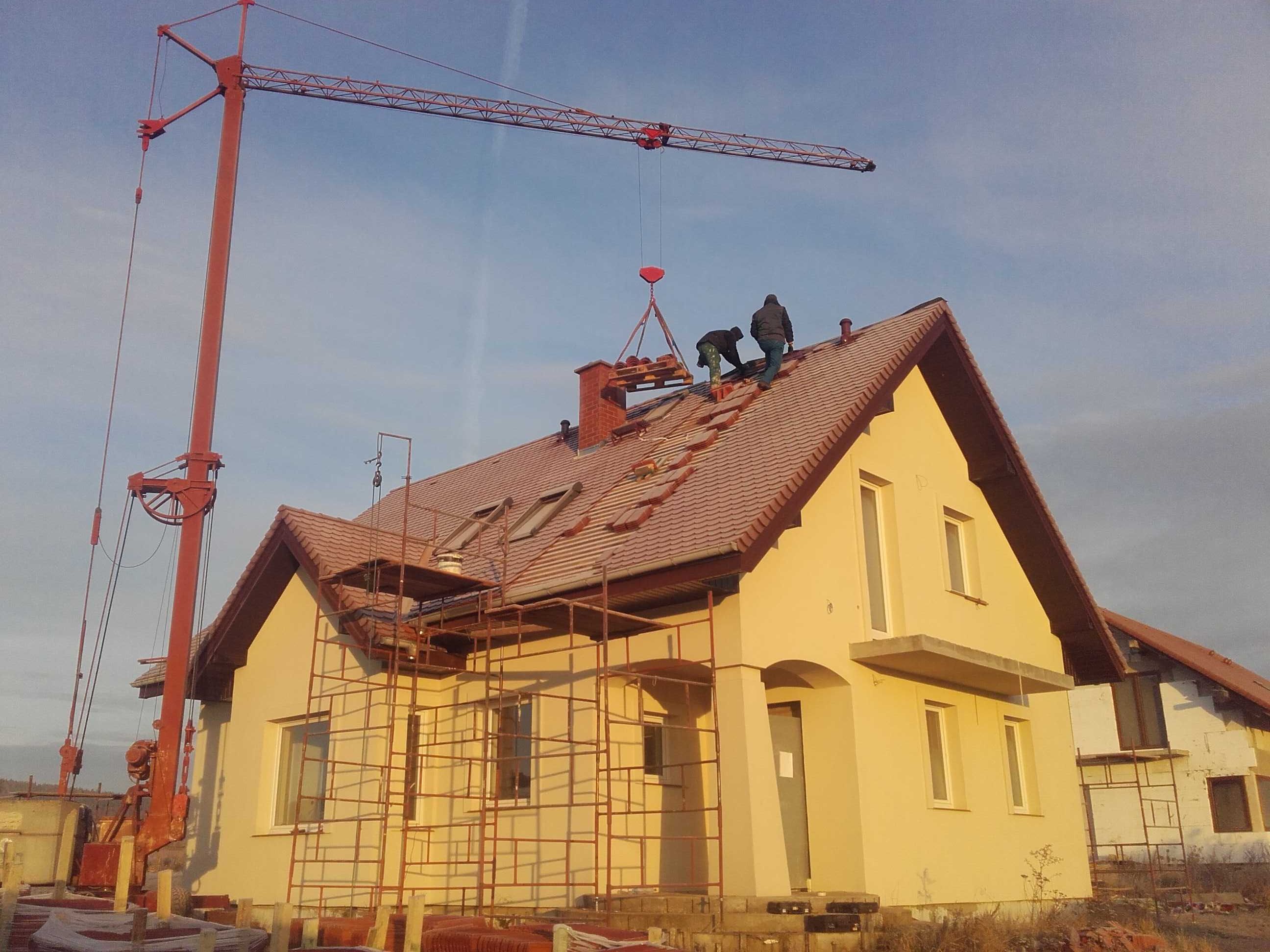 żuraw dolnoobrotowy samo montujący dekarski ciesielski wieżowy