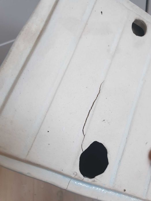 Niebieska stara mydelniczka vintage PRL ceramiczna