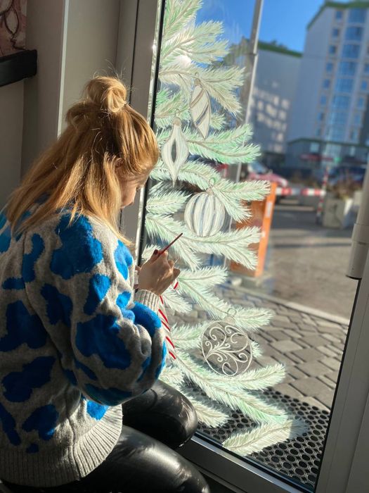 Розпис вікон, вітрин. Вишневе, Боярка, Крюківщина, Борщагівка