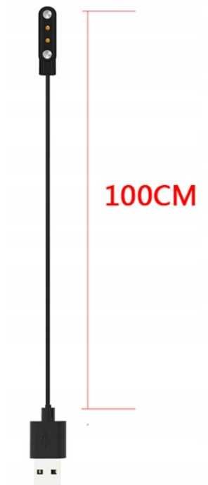 Magnetyczny kabel USB do smartwatcha – 2 PIN, 3,5mm, szybkie ttst1349