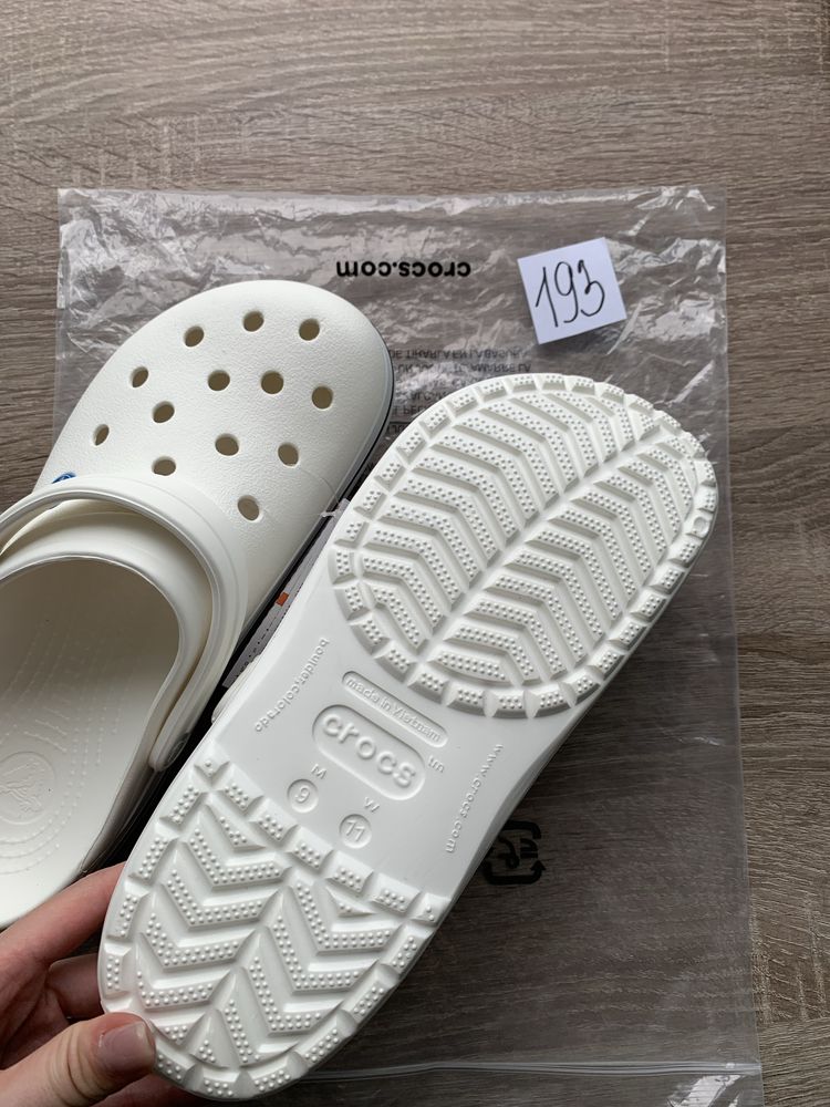 Крокси білі crocs crocband