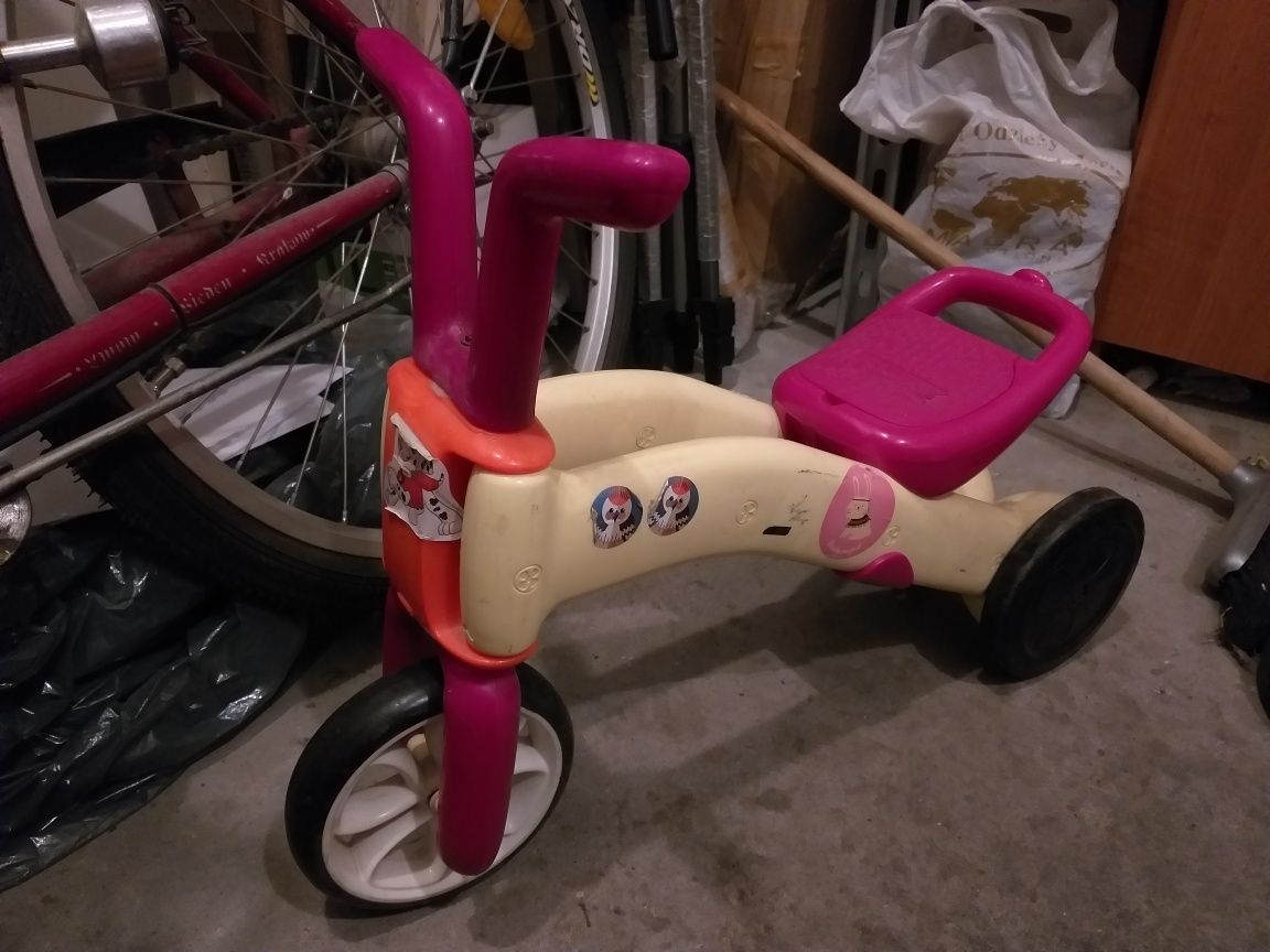 Wózek rowerek jeździk - Fisher Price zielony Lew + gratis