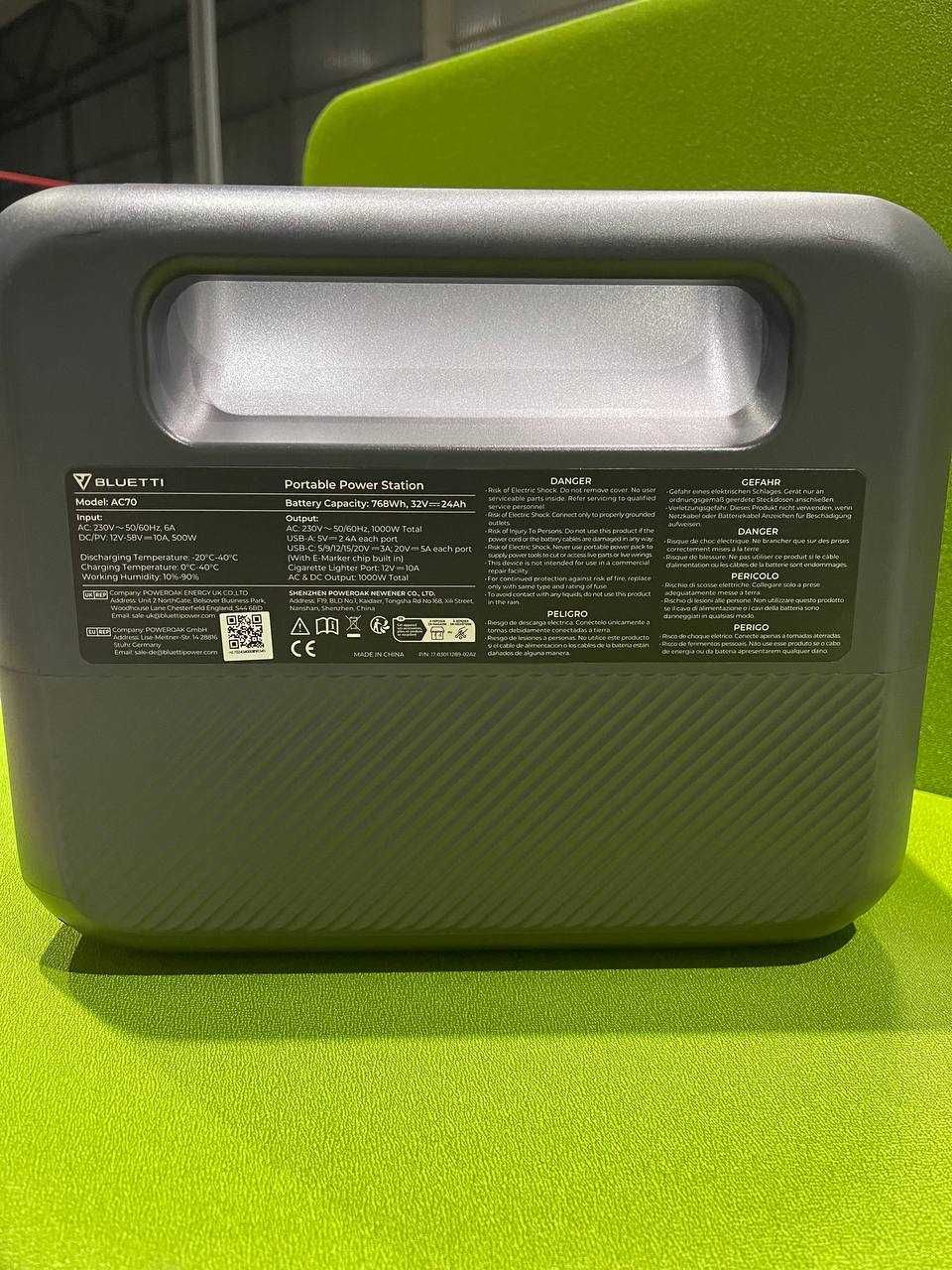 BLUETTI AC70 1000W 768Wh EU Опт! 300$