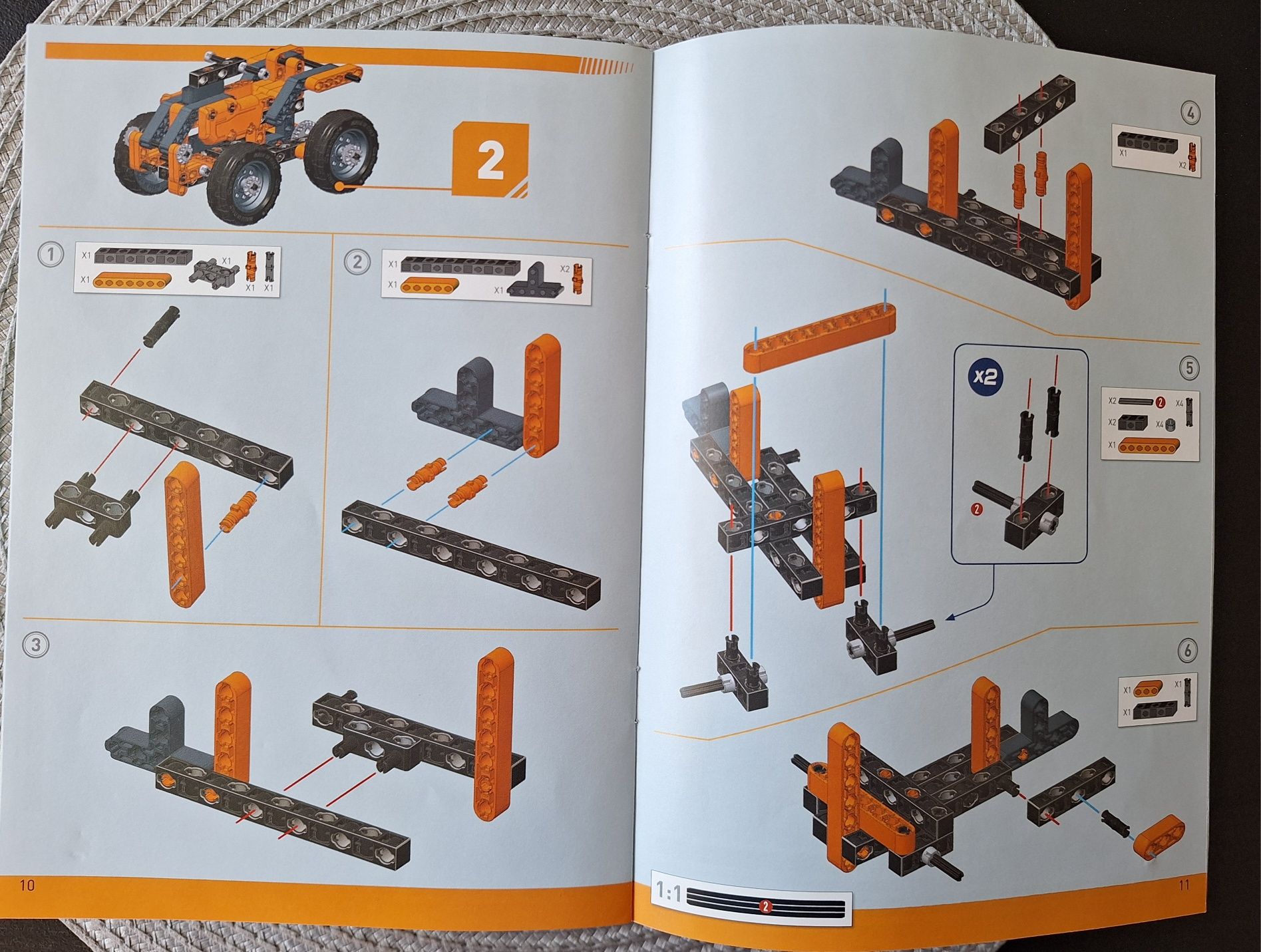 Clementoni Mechanics Łazik i Quad alternatywa LEGO stan idealny