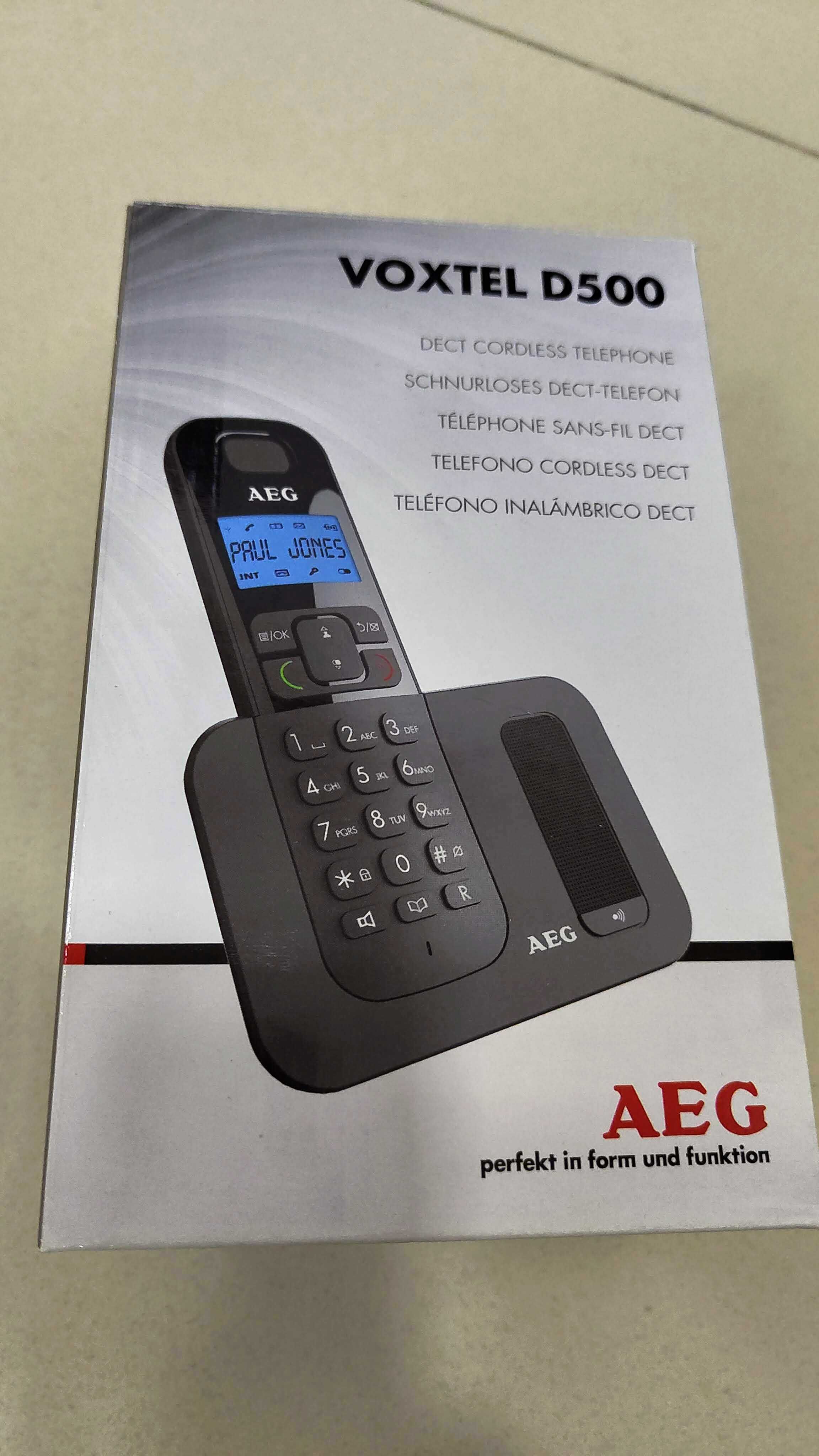 2 telefones sem fios DECT AEG D500 e Sagem D210
