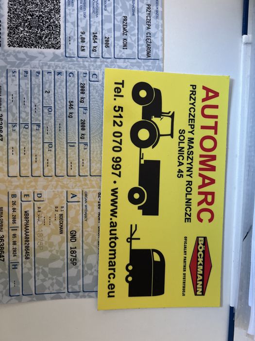 Boeckmann Böckmann DUO 2006r przyczepa dla koni