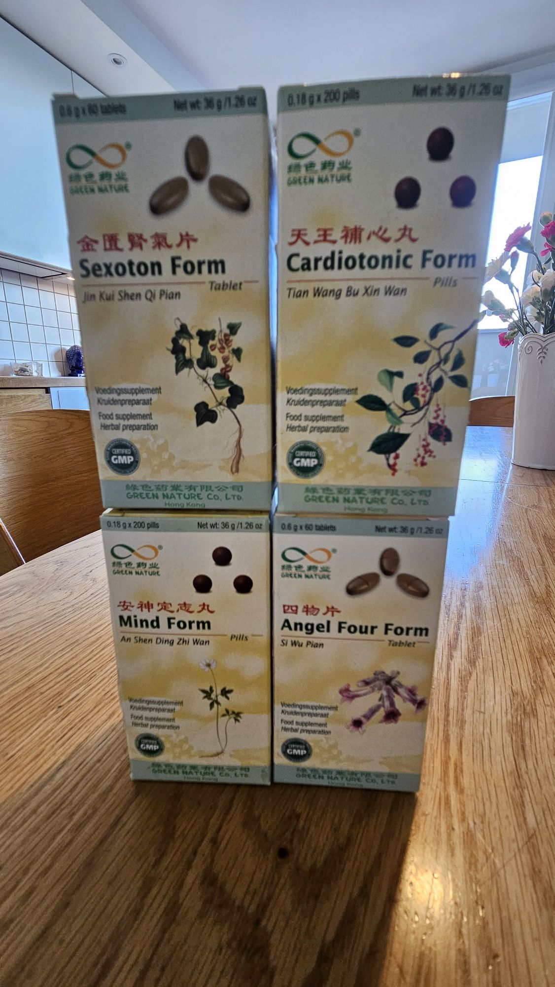 Mind Form, Sexoton Form, Angel Four Form, Cardiotonic Form,200tabletek