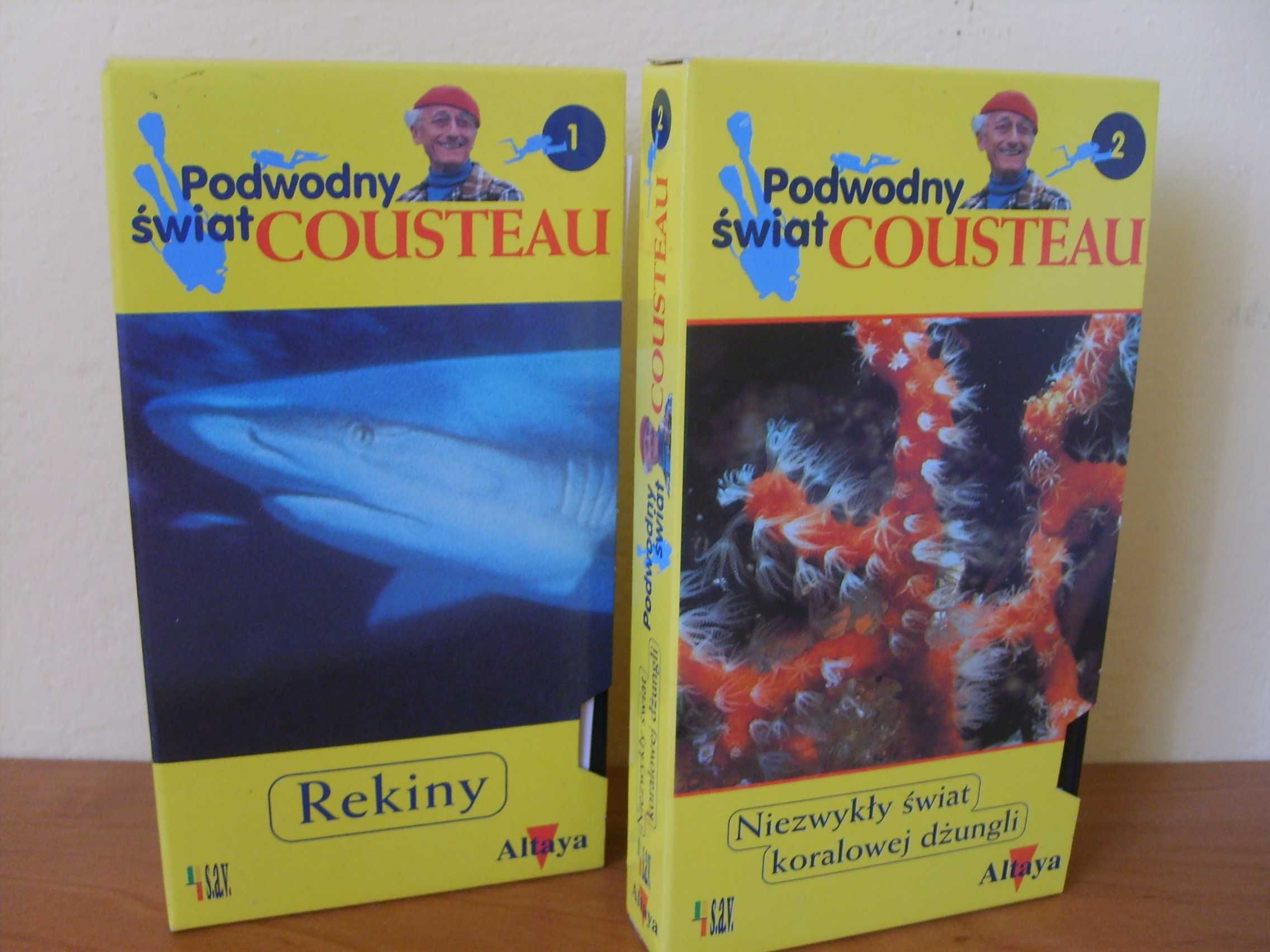 "Podwodny świat Cousteau"-2 kasety VHS
