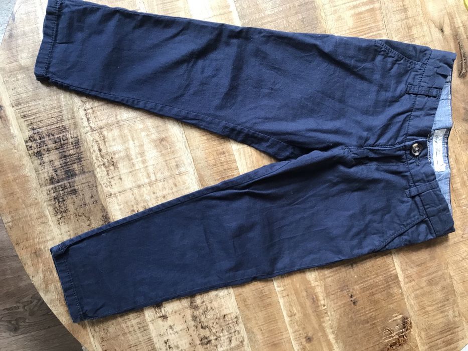 Spodnie chłopięce eleganckie granatowe