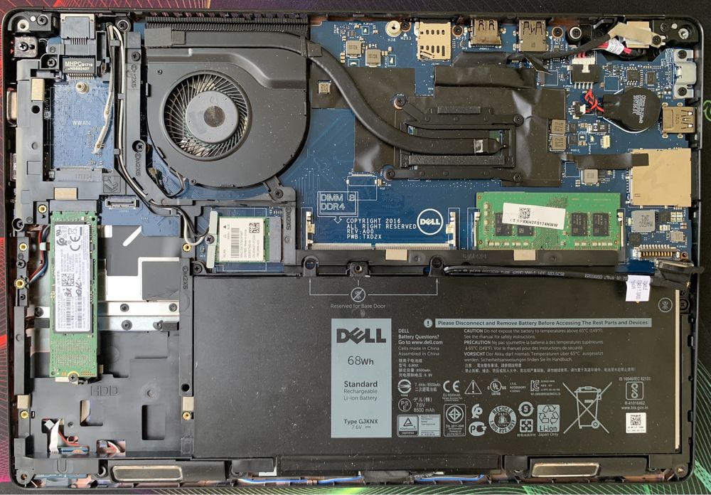 Материнська плата Dell latitude 5480/5490 i5-6440HQ/7200U/7300U/8350U