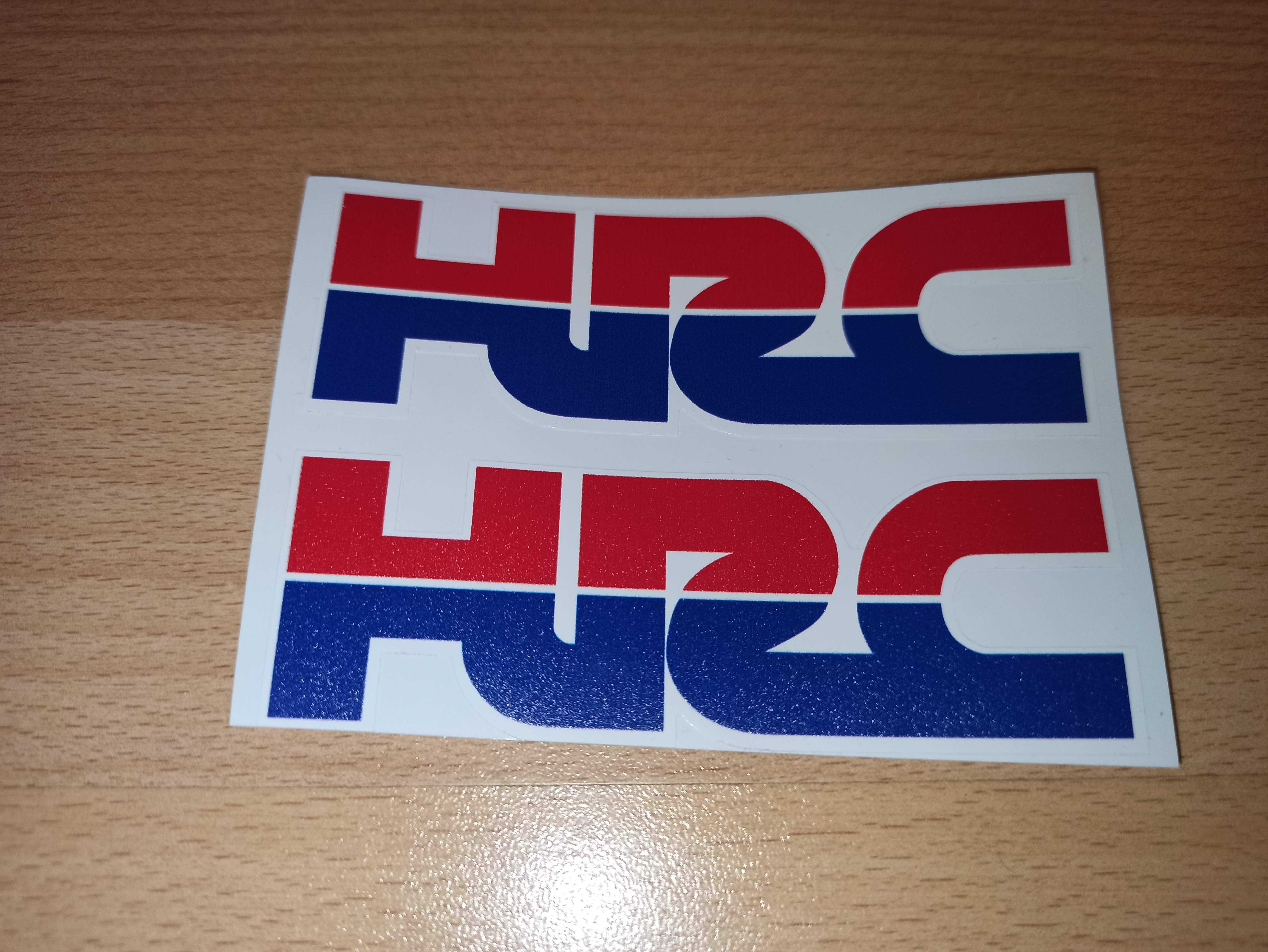 Наклейка стикер на мотоцикл шлем HRC /Honda Racing Corporation/