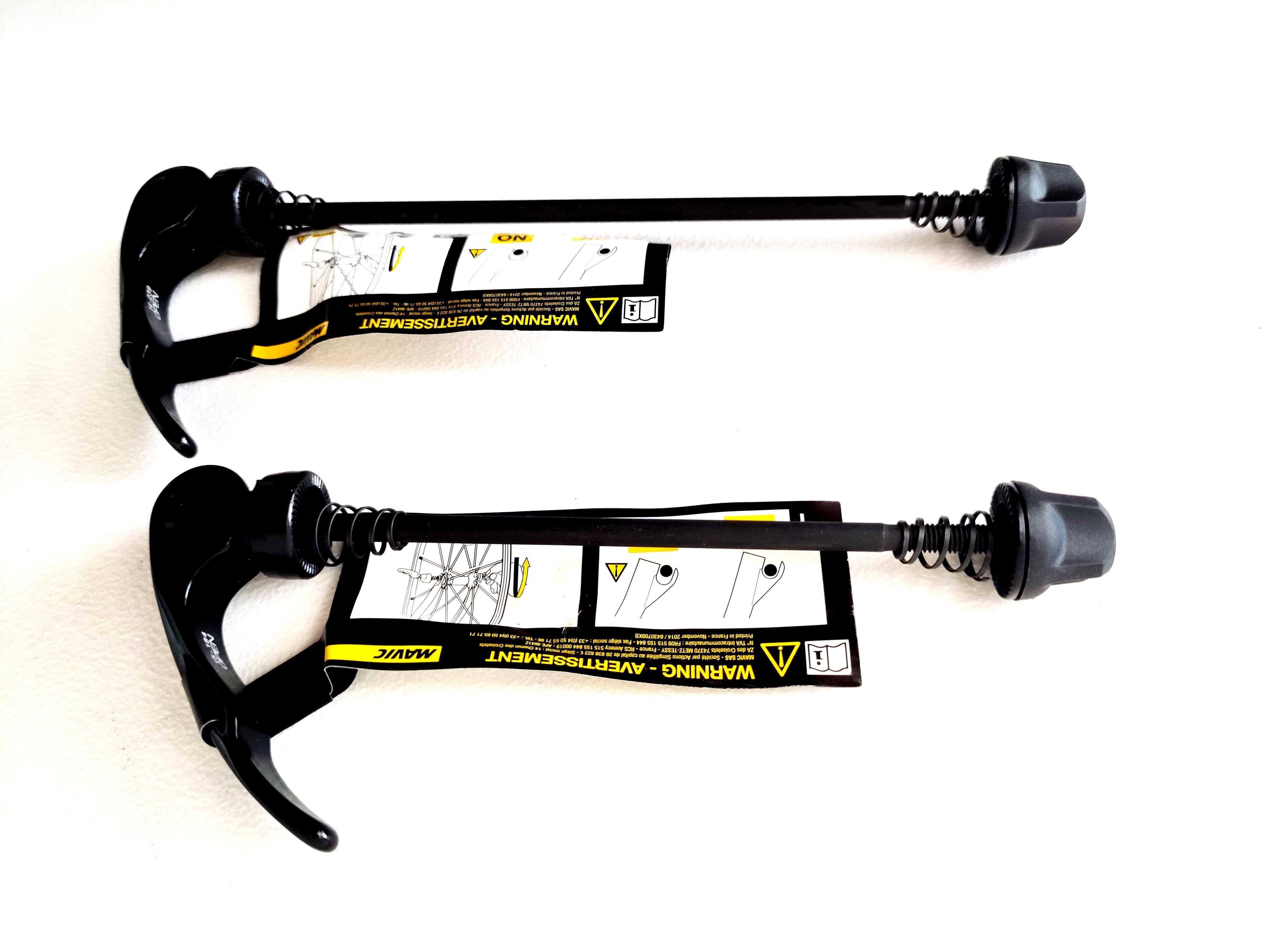 NOWE Zaciski do piast Mavic SET Przód + Tył Qr Quick Release 100/135