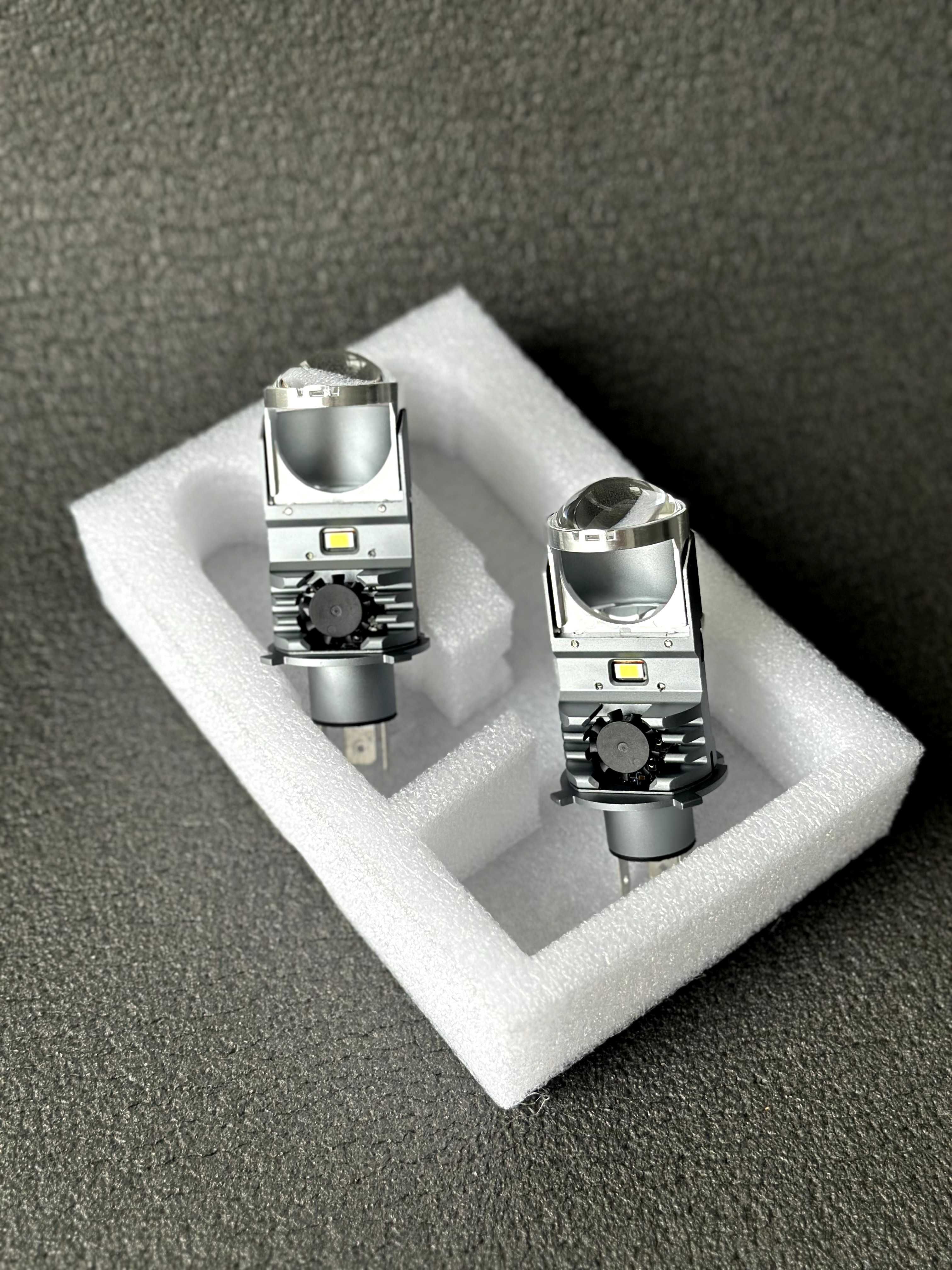 Автомобильные LED лампы F40B H4 с линзой, Bi лед линзы н4